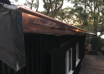 Copper Gutters for Client